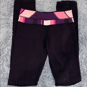 Lululemon Leggings with Colorblock waistband